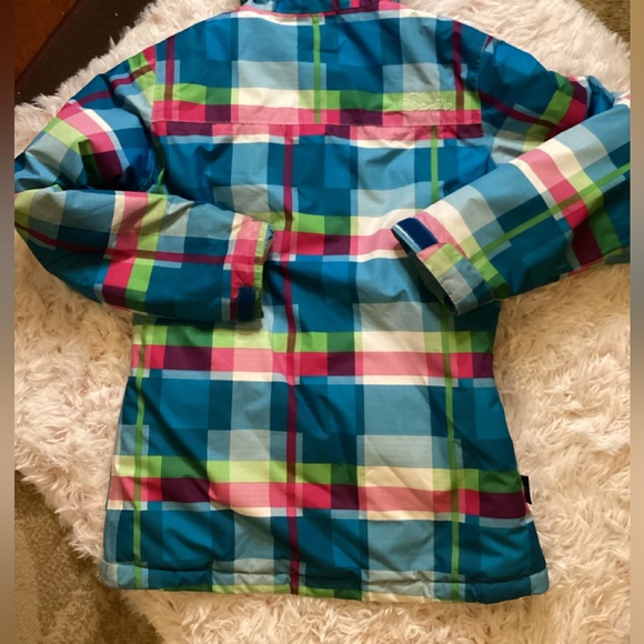 DARE2b ARED 5000 1 GIRLS PLAID WINTER SKI  COAT SZ. 13/14 - Picture 10 of 16
